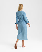 Linen Blend Chambray Serene Dress - Women's Clothing Collection | 