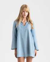 Linen Blend Chambray Cabo Dress - Women's Clothing Collection | 