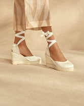 Satin Wedge Espadrilles - Love Bridal Collection | 