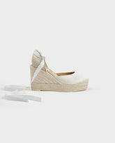 Satin Wedge Espadrilles - Love Bridal Collection | 