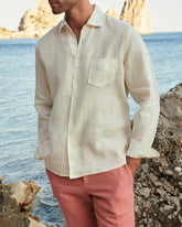 Washed Linen Panama Shirt - Men's Summer Sale | 
