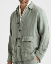 Woven Linen Sahara Linen Jacket - Jackets | 