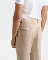 Woven Linen Sorrento Trousers | 