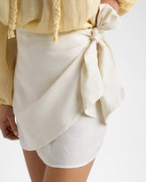 Linen Azul Skirt - Women's Clothing Collection | 