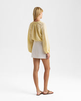 Linen Azul Skirt | 