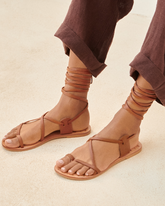 Sandali St Tropez in Pelle con Lacci - Tutti | 