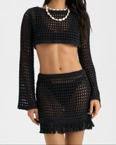 Cotton Crochet Elba Skirt - Women’s Skirts | 