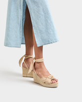 Suede Wedge Espadrilles With Knot - Women's Bestsellers | 
