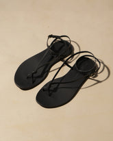 Kate Leather Knot Sandals - Leather Sandals | 