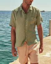 Washed Linen Havana Camp-Collar Shirt - Men's Summer Sale|Clothing | 