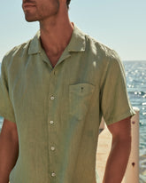 Washed Linen Havana Camp-Collar Shirt - Men's Summer Sale|Clothing | 