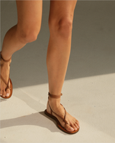 Kate Leather Knot Sandals - Leather Sandals | 
