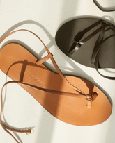 Kate Leather Knot Sandals - Leather Sandals | 