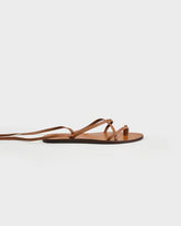 Valentina Leather Tie-Up Sandals - Leather Sandals | 