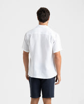 Camicia Havana Con Colletto Cubano In Lino  | 