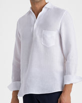 Linen Nassau Polo Shirt - Men’s Shirts | 