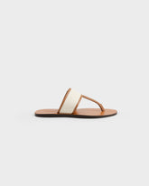 Be Canvas & Leather Thong Sandals - Leather Sandals | 