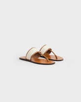 Be Canvas & Leather Thong Sandals - Leather Sandals | 
