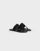 Be Canvas & Leather Thong Sandals - Leather Sandals | 