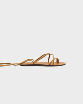 Valentina Suede Tie-Up Leather Sandals - Leather Sandals | 