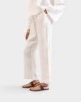 Anne Croco Embossed Leather Thong Sandals | 