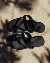 Mia Slide Leather Sandals | 