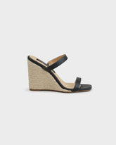Lou Leather Wedge Mule Espadrilles - Wedge Espadrilles | 
