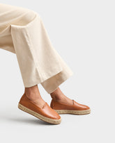 Tobias Leather Flat Espadrilles - Shoes|Alex Rivière Studio x Manebí | 