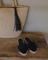 Mon Silk Satin Slide Espadrilles - Shoes|Alex Rivière Studio x Manebí | 