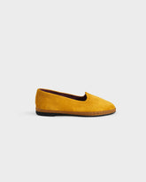 Brummel Suede Venetian Slippers – Zafferano | Luca Rubinacci x Manebí | 