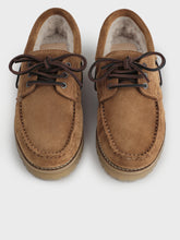 Mocassini in Suede e Montone con suola carrarmato | 