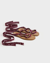 Sandali Eva in Cotone con Laccetti Bandana | 
