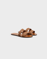 Leather Two Bands Sandals - Leather Sandals | 