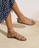 Leather Ankle Strap Sandals | 
