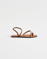Leather Braid Toe Ring Sandals - Leather Sandals | 