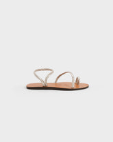 Leather Braid Toe Ring Sandals - Leather Sandals | 
