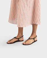 Leather Knot Thong Sandals - Leather Sandals | 
