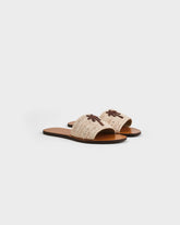 Raffia Leather Sandals - Leather Sandals | 