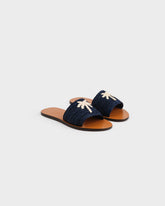 Raffia Leather Sandals - Leather Sandals | 
