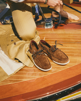 Swan Suede Boat Shoes - Men's Shoes | 