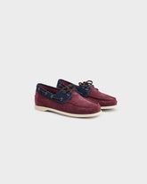 Swan Suede & Denim Boat Shoes - Men's Boat Shoes | 