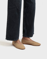 Nappa Leather Ballet Flats - Women's Shoes | 