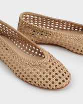 Leather Woven Ballet Flats | 