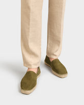 Espadrillas in Pelle Scamosciata con Punta Quadrata - Scarpe Uomo | 