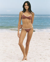 Bikini a Triangolo con Profilo a Contrasto | 