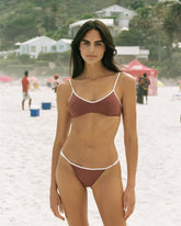 Bikini a Triangolo con Profilo a Contrasto | 