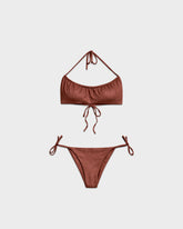 Wet Halterneck Bandeau Bikini - Women’s Swimwear | 
