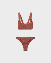 Seersucker Braided Bralette Bikini - Seersucker Fever | 