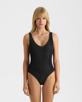 Seersucker V-Neck One Piece - Seersucker Fever | 