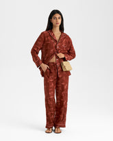 Printed Silk Natal Shirt - Women’s Tops & Shirts | 